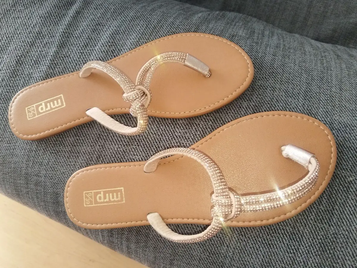 Mr Price Tan Rhinestone Sandals