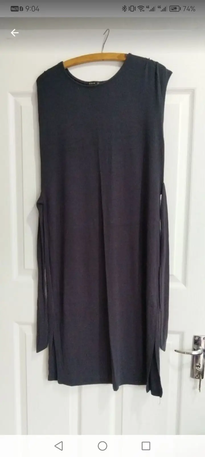 Cotton On Dark Grey Sleeveless Dress Size S