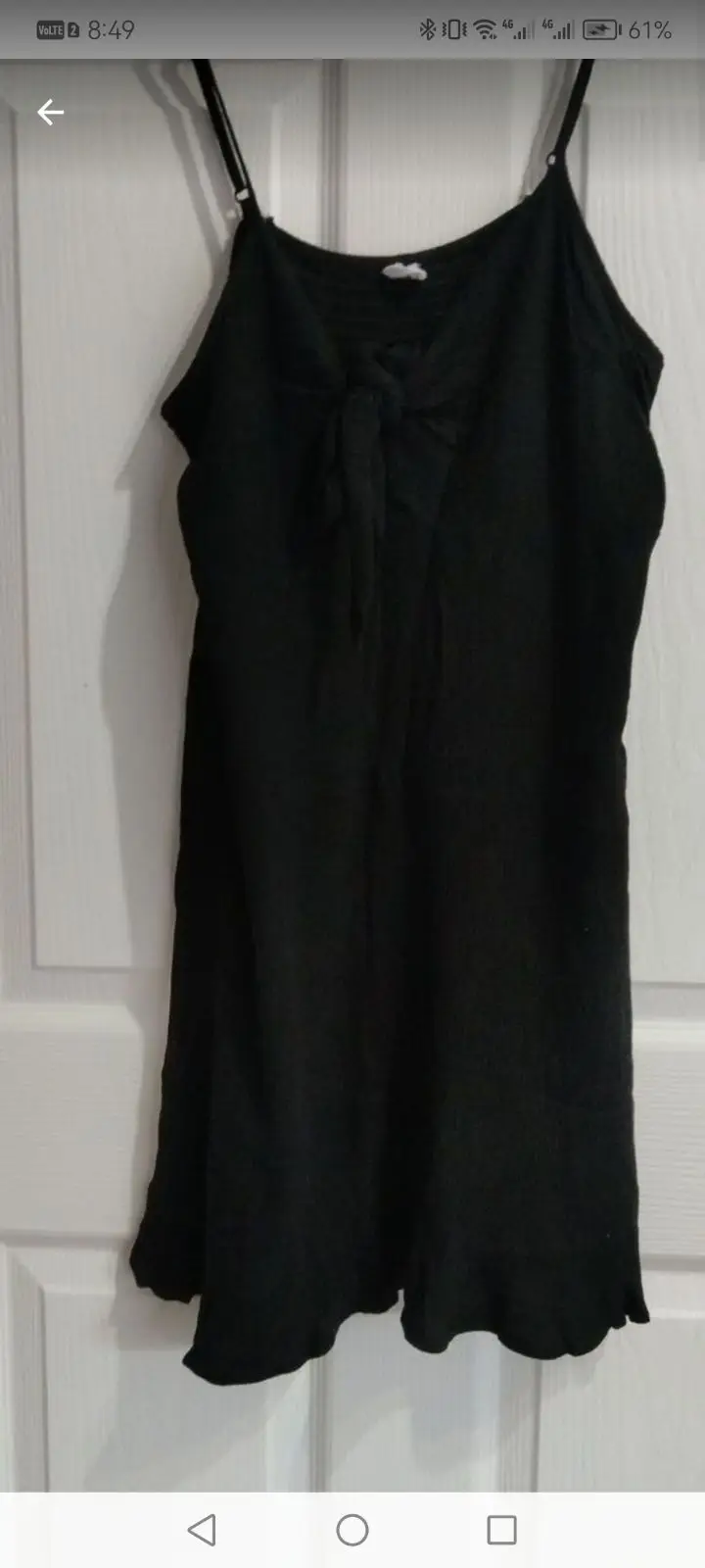 Cotton On Black Spaghetti Strap Mini Dress