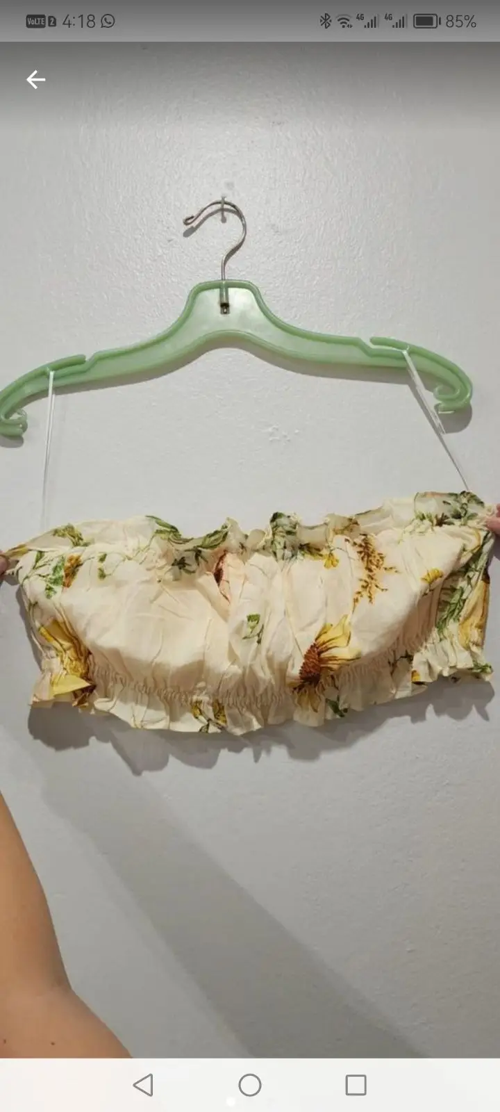 H&M Sunflower Print Tube Top
