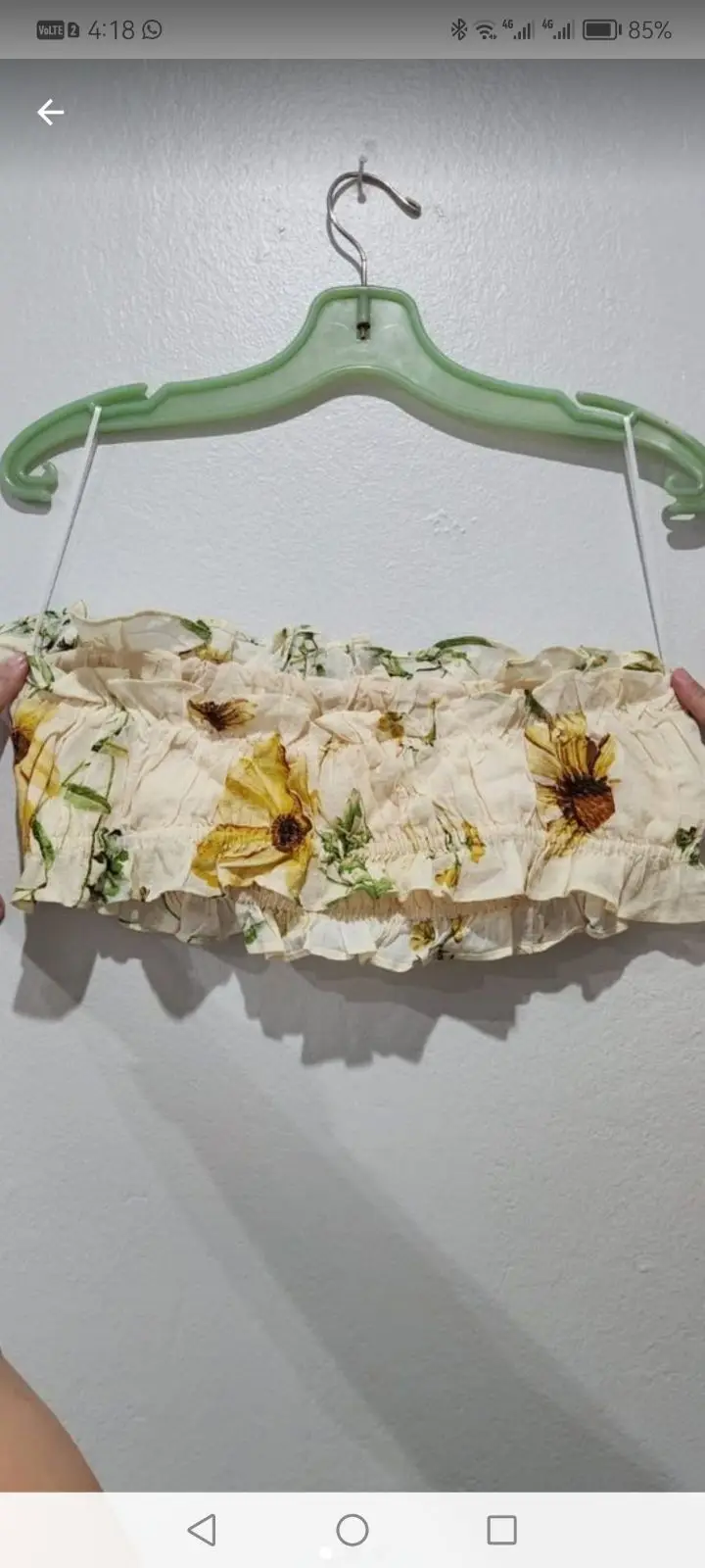 H&M Sunflower Print Tube Top