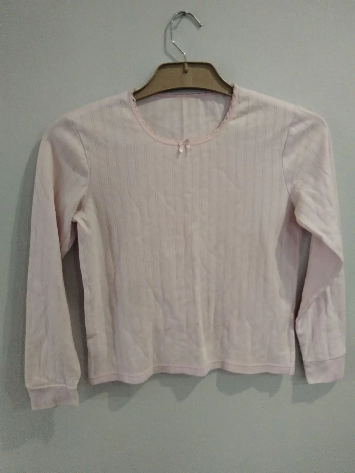Woolworths Pink Long-Sleeve Ribbed Top