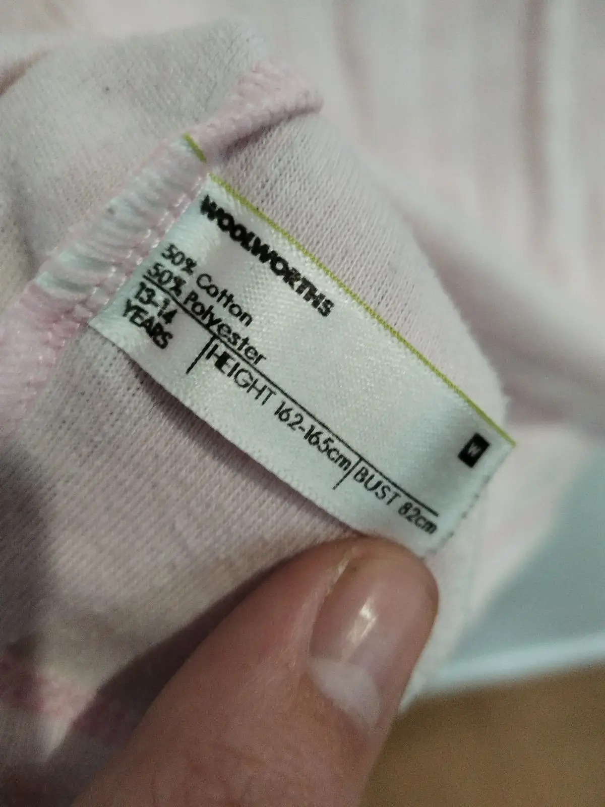 Woolworths Pink Long-Sleeve Ribbed Top