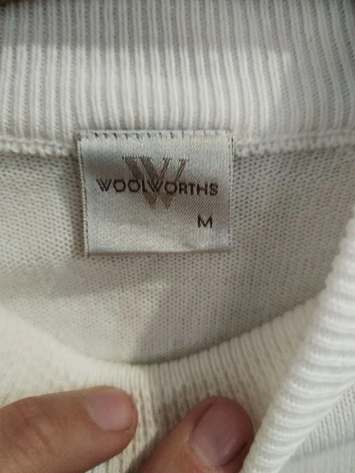 Woolworths White Turtleneck Sweater