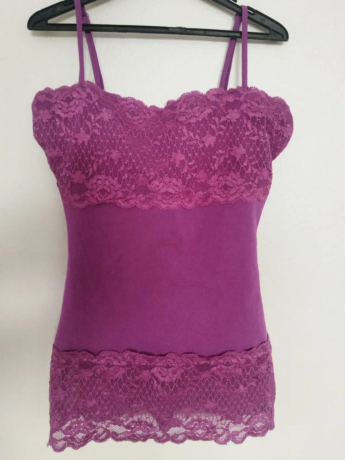 Woolworths Purple Lace Trim Camisole Top