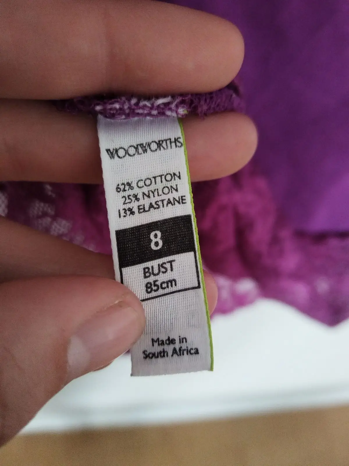 Woolworths Purple Lace Trim Camisole Top