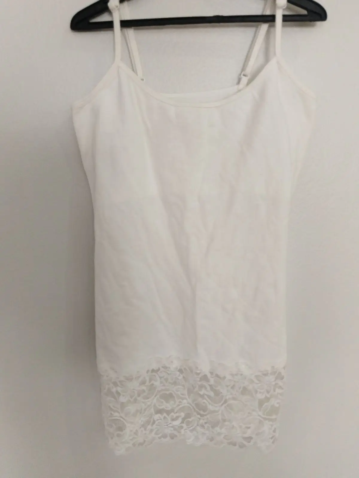Woolworths White Lace Trim Camisole Top