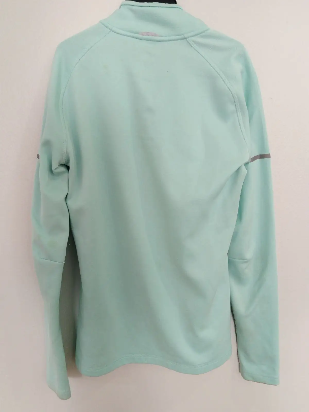 Adidas Mint Green Quarter-Zip Activewear Top