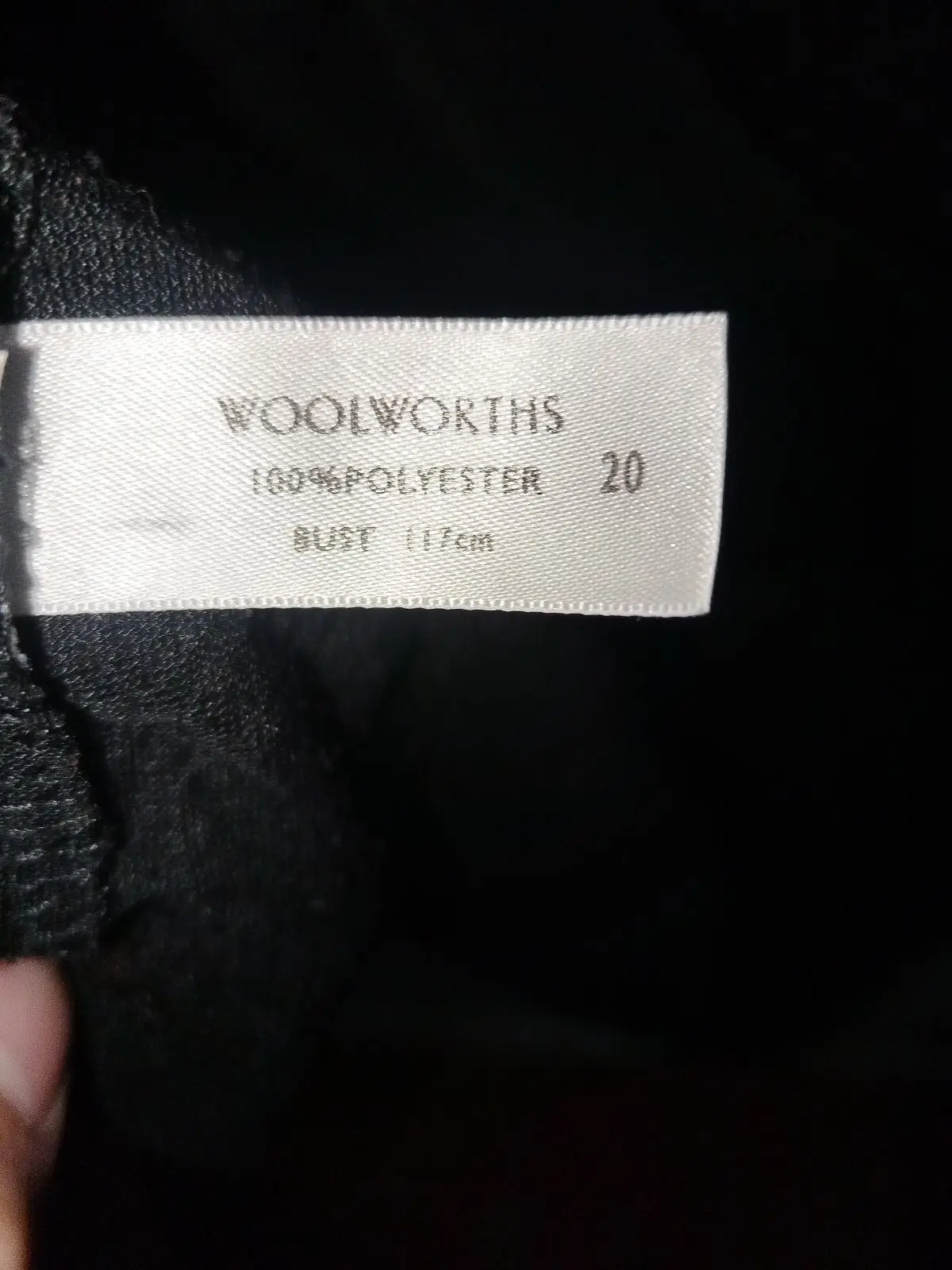 Woolworths Black Long-Sleeve Wrap Top with Lace