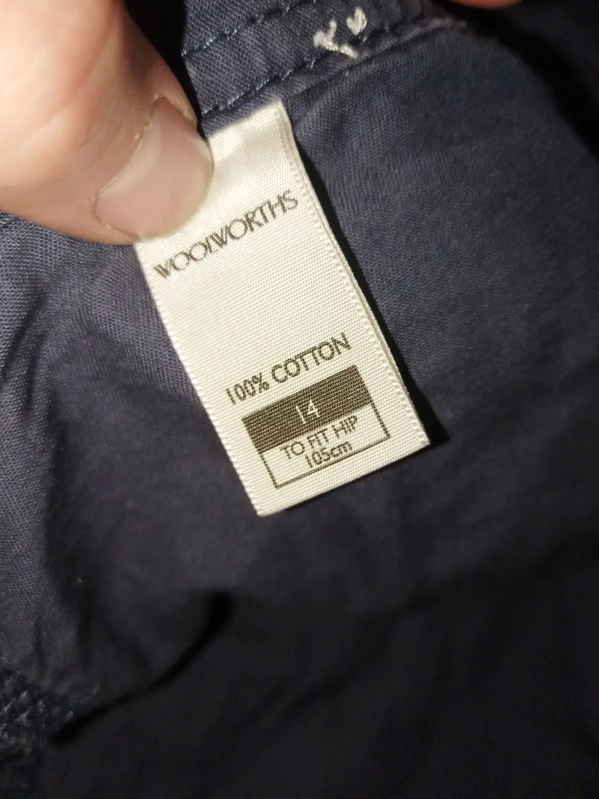 Woolworths Navy Cargo Shorts Size 14