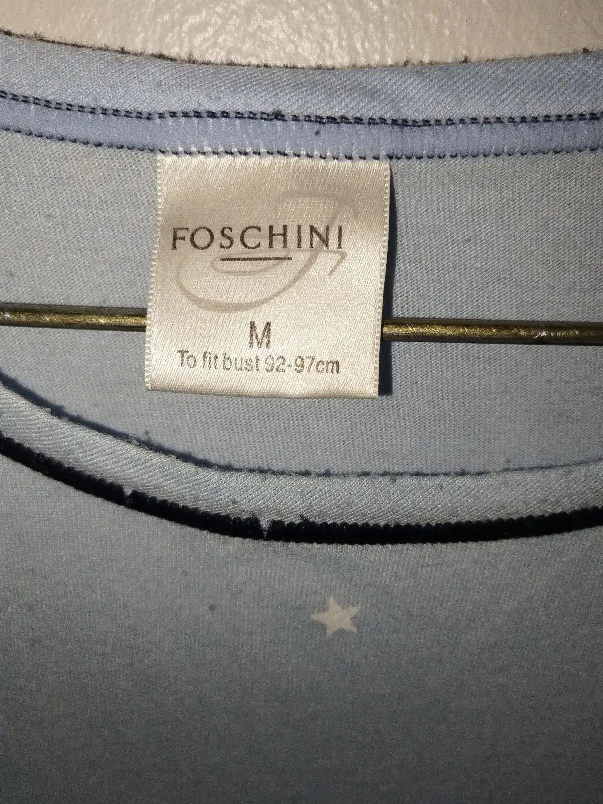 Foschini Light Blue Sheep Print Nightshirt Size M