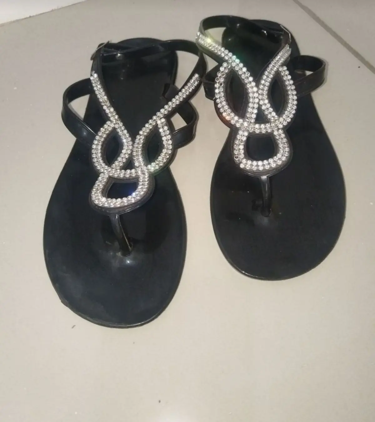 Mr Price Black Rhinestone Sandals
