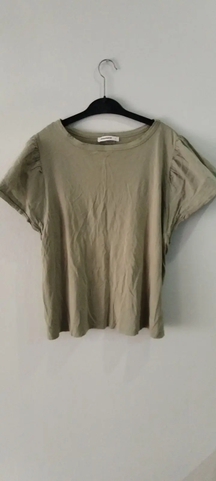Woolworths Olive Green Puff Sleeve Top