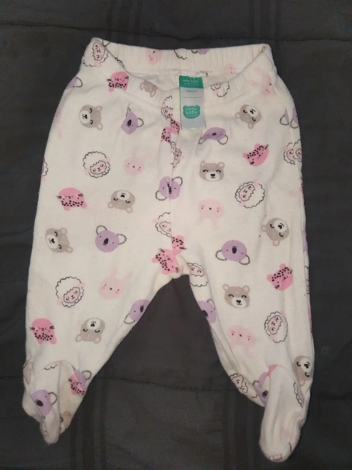 Ackermans Newborn Animal Print Footed Pants