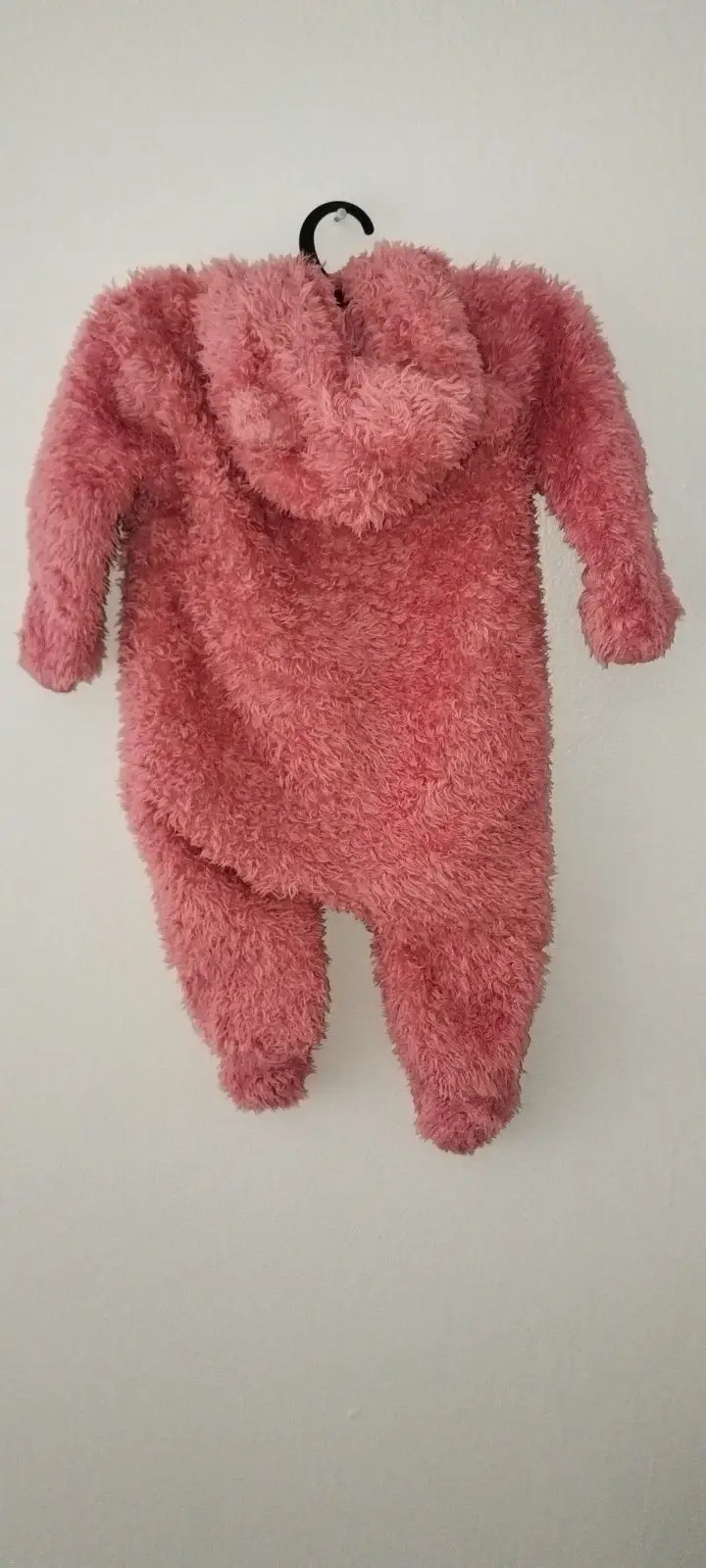 Pink Fuzzy Baby Romper