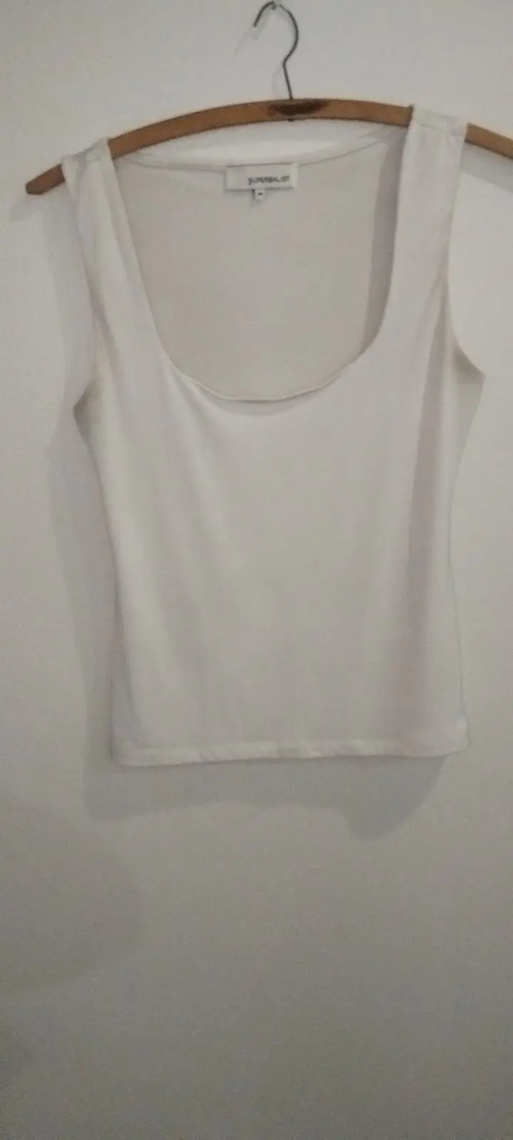 Superbalist White Scoop Neck Tank Top