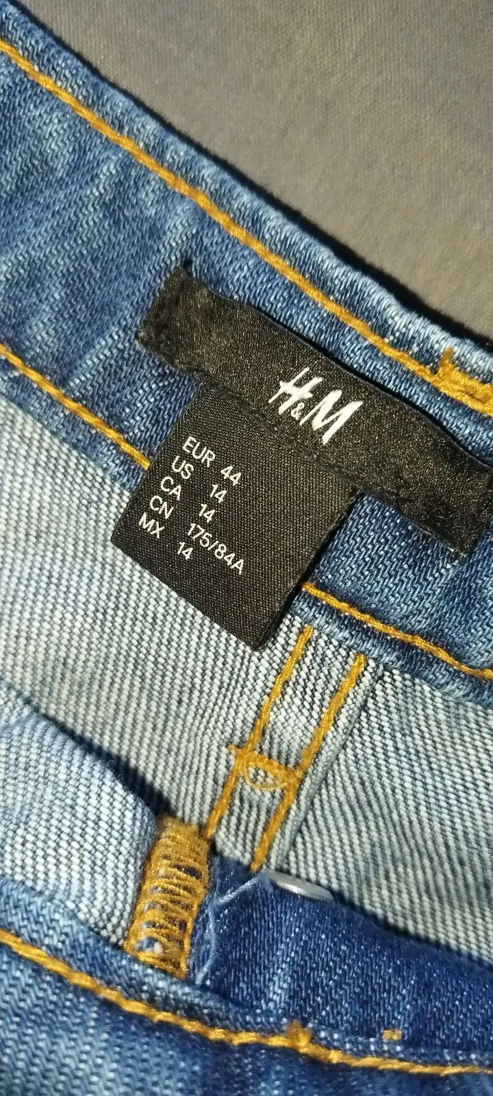 H&M Blue Distressed Denim Shorts