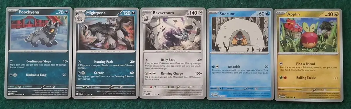 Lot of 5 Pokemon Trading Cards