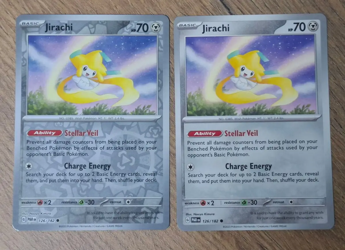 Jirachi Pokémon Trading Card Set of 2