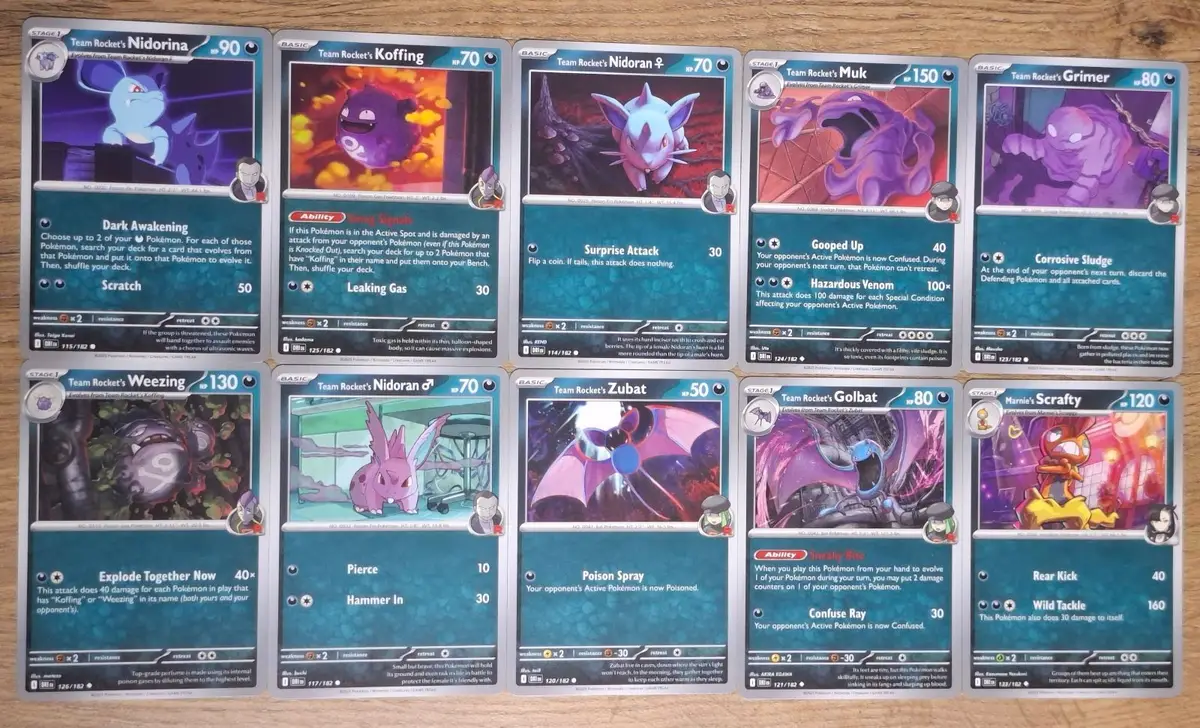 Assorted Pokémon Trading Cards Lot of 10