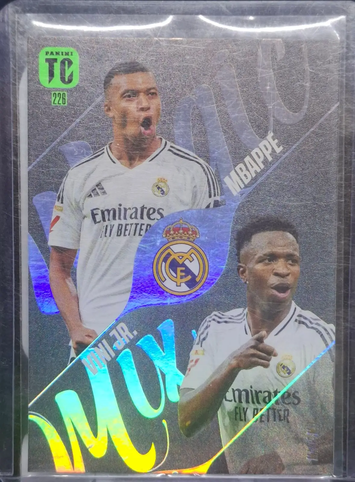 Panini TC Trading Card Mbappe and Vini Jr Real Madrid
