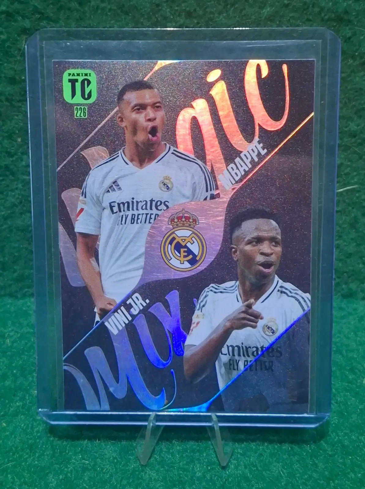Panini TC Trading Card Mbappe and Vini Jr Real Madrid