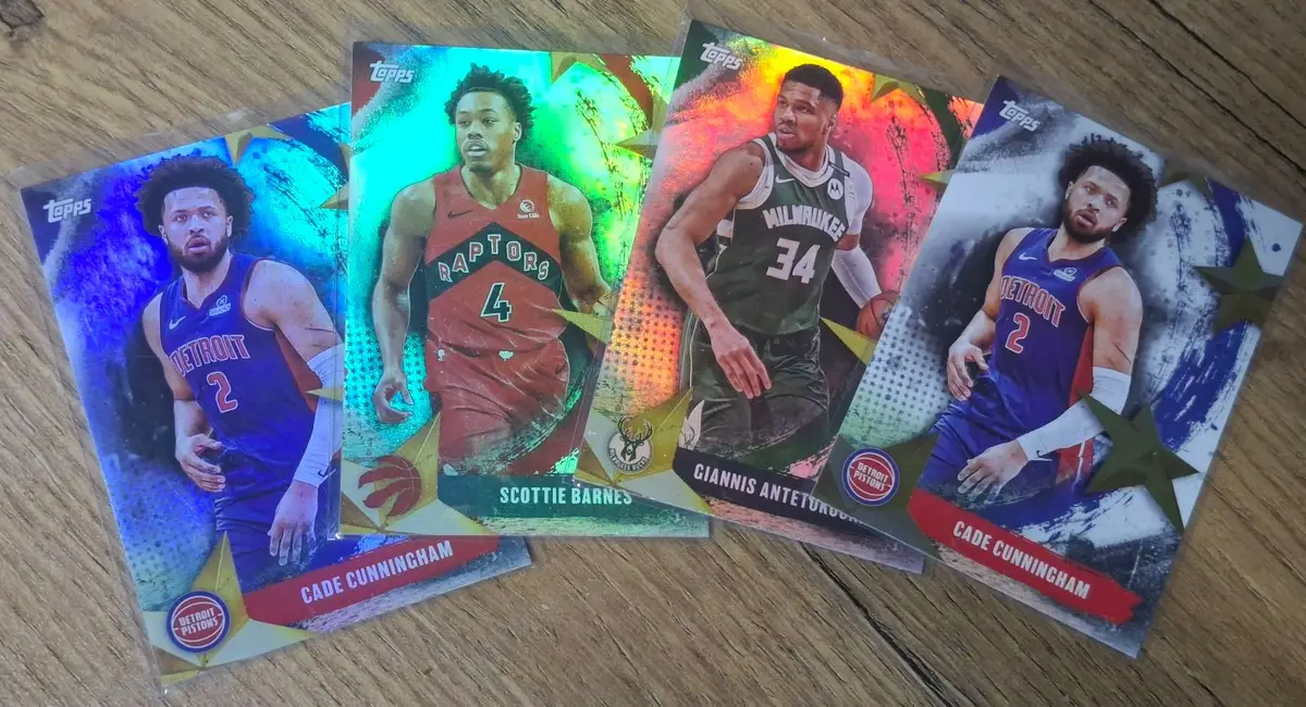 Topps Basketball Trading Cards Bundle of 4