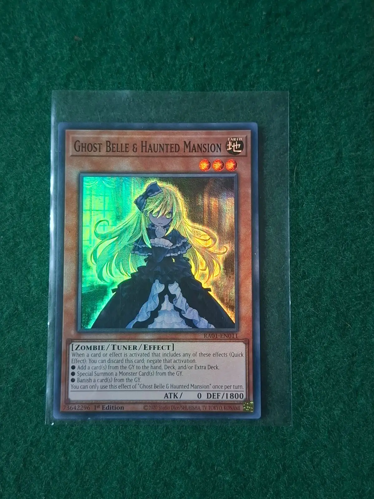 Konami Ghost Belle & Haunted Mansion Yu-Gi-Oh! Card RA01-EN011