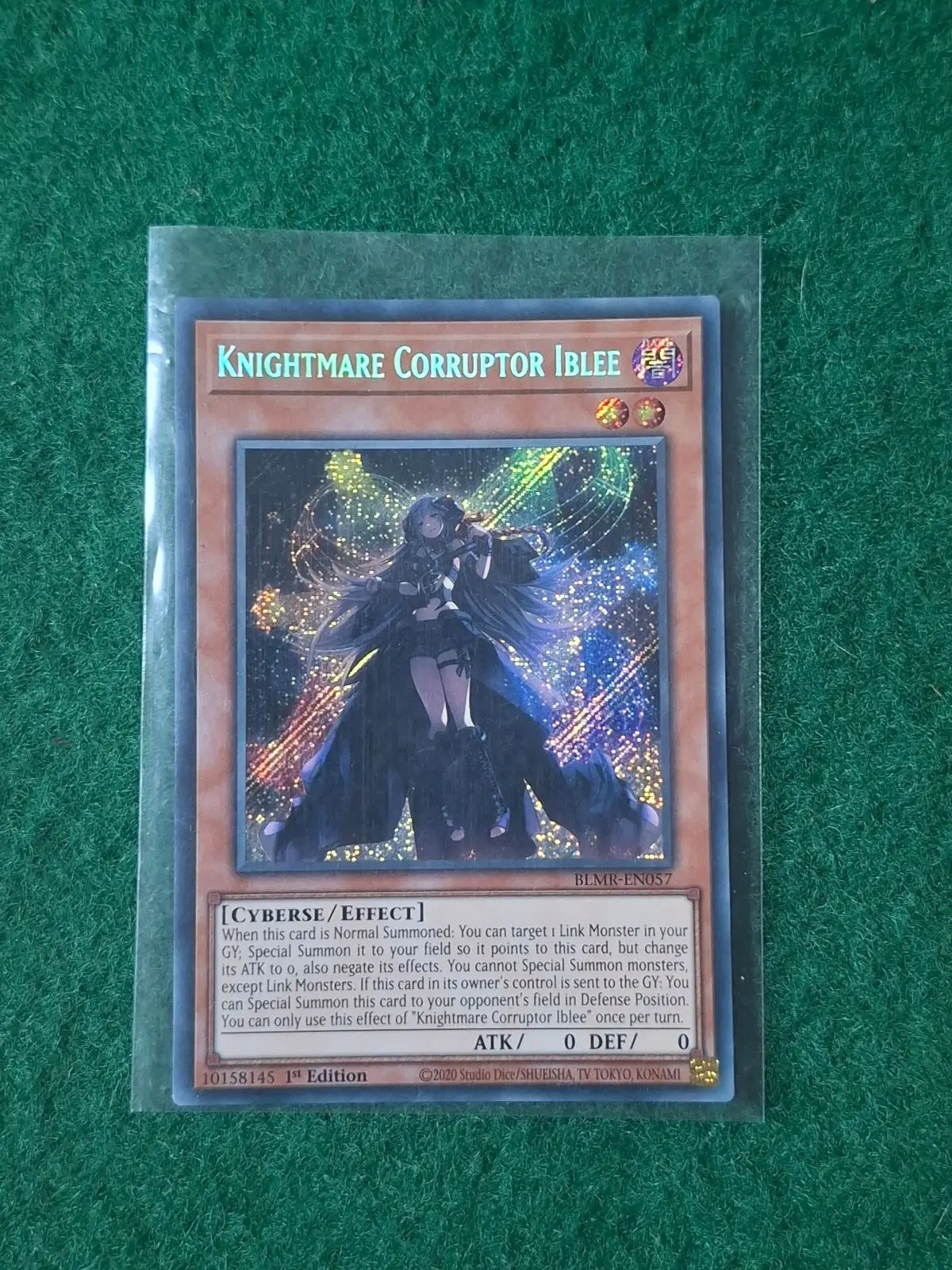 Konami Knightmare Corruptor Iblee Yu-Gi-Oh! Card BLMR-EN057