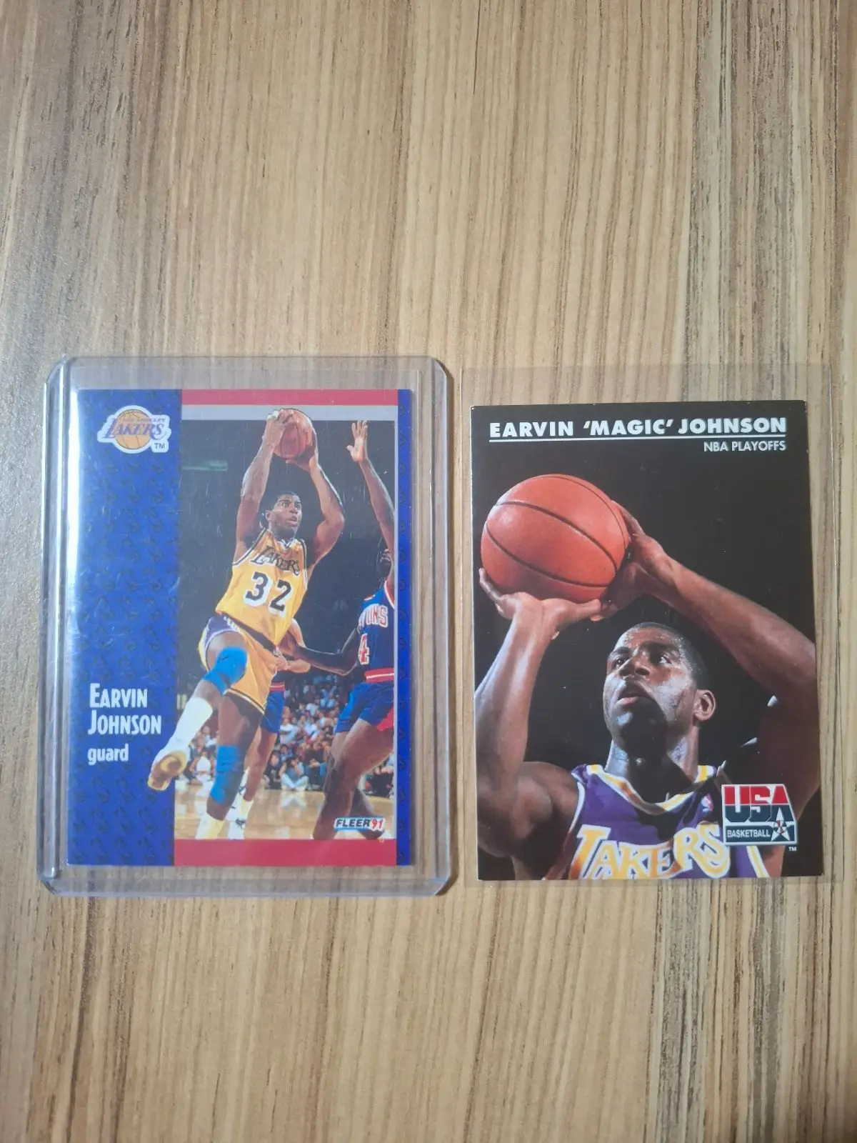 Earvin Magic Johnson Trading Cards Lot of 2