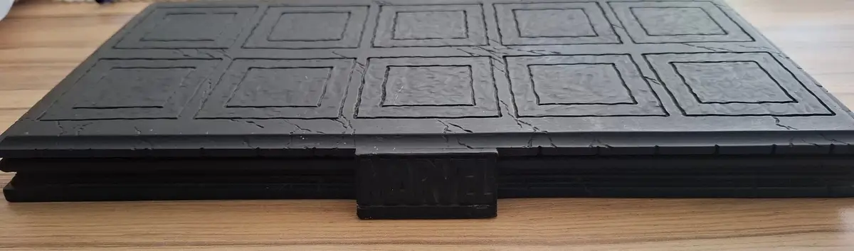 Black Textured Decorative Tray
