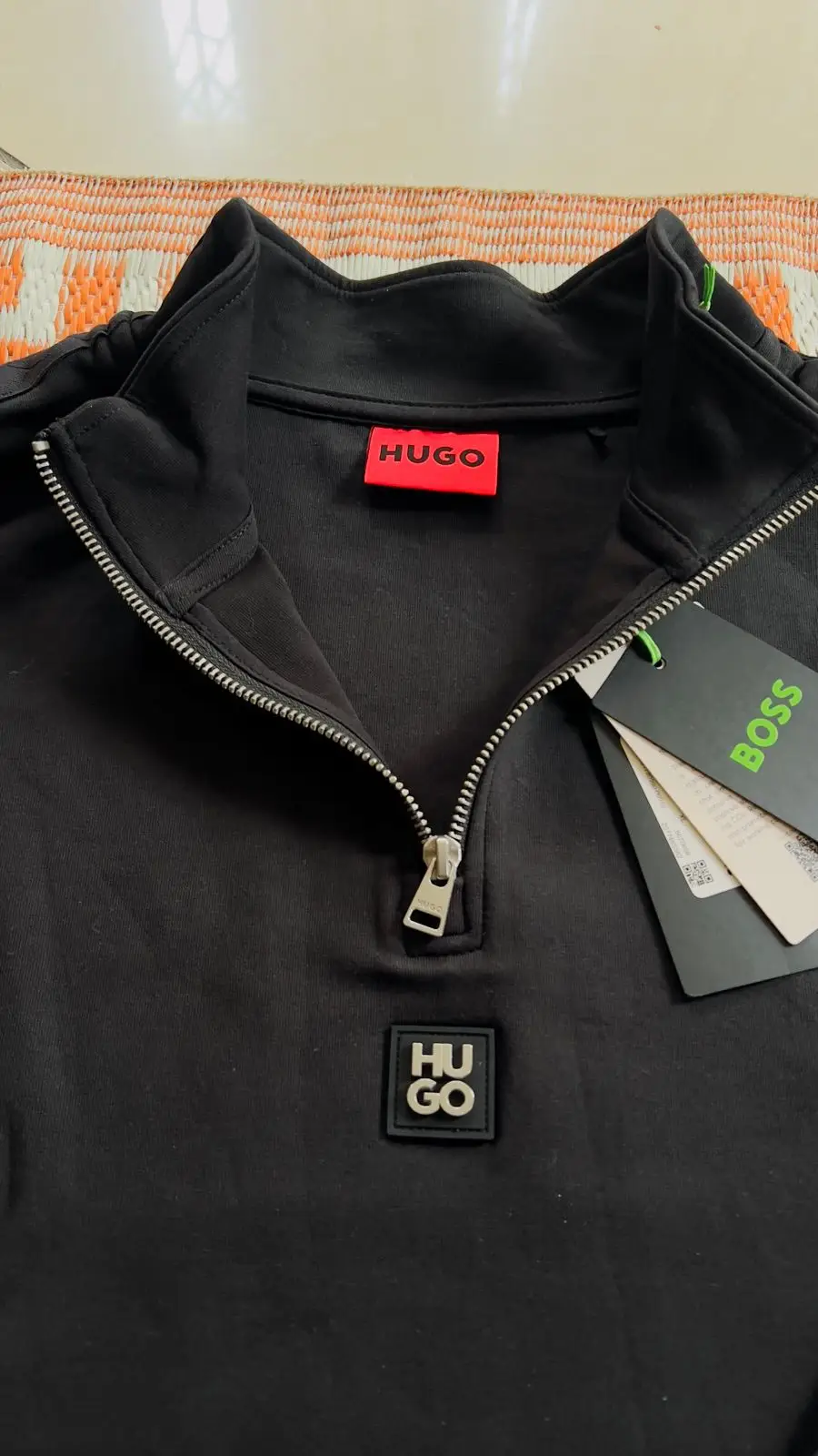 Hugo Boss Black Quarter-Zip Top
