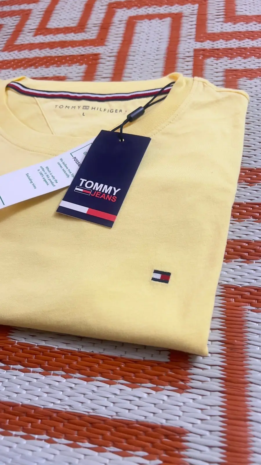 Tommy Hilfiger Yellow T-Shirt with Tags