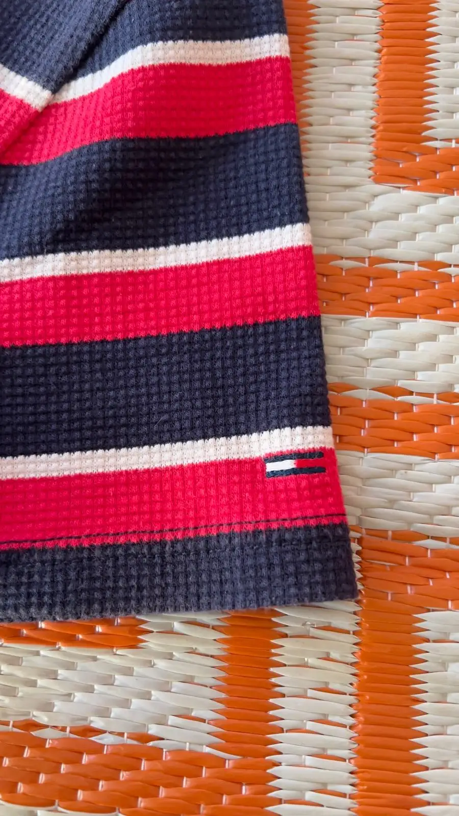 Tommy Jeans Striped Waffle Knit T-Shirt