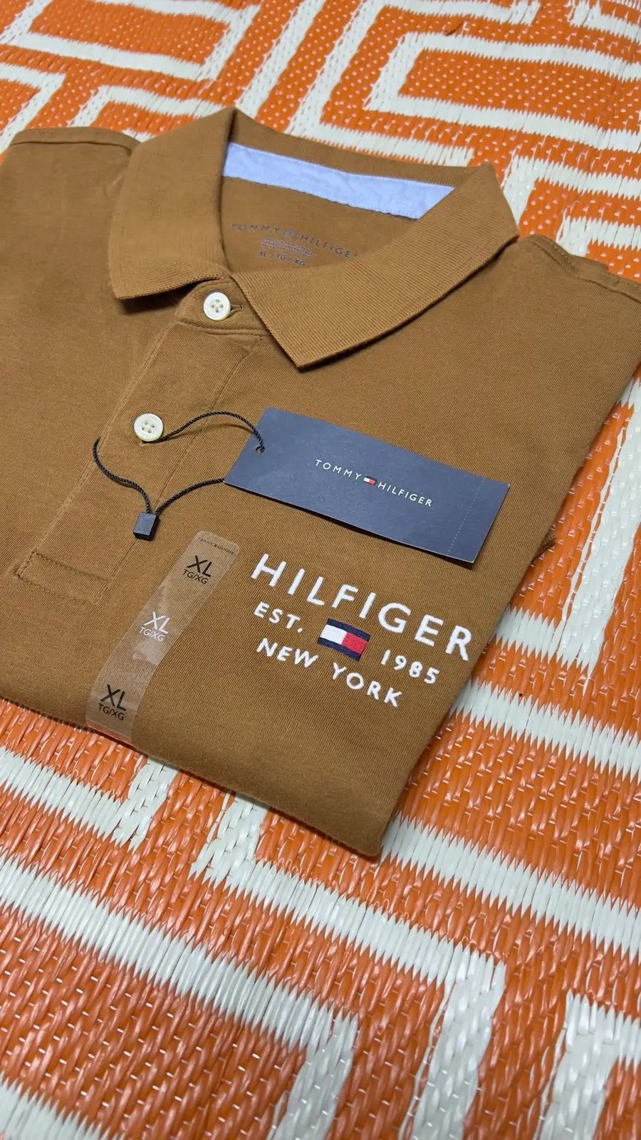Tommy Hilfiger mustard polo shirt