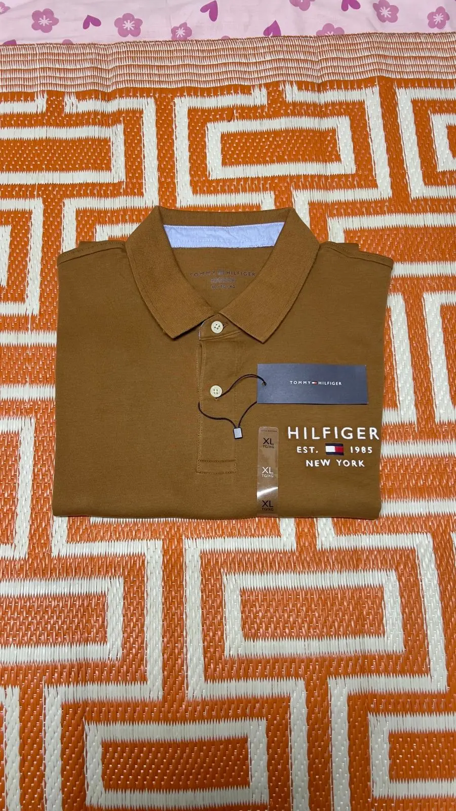 Tommy Hilfiger mustard polo shirt