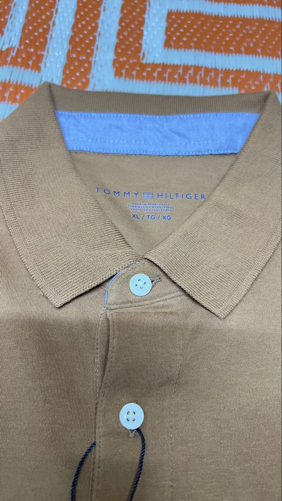 Tommy Hilfiger mustard polo shirt