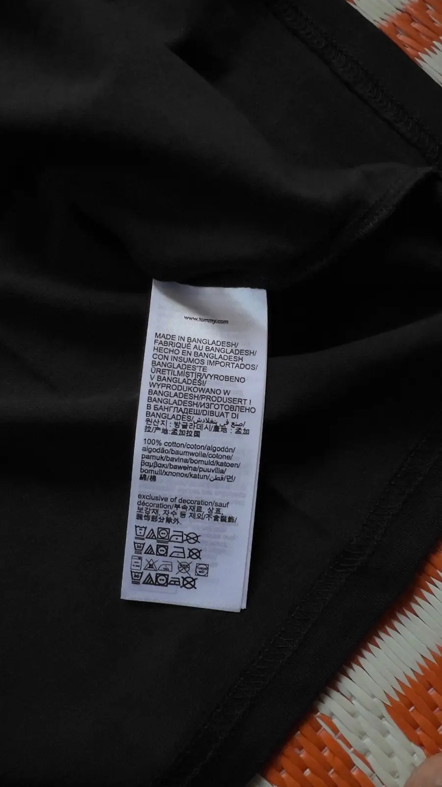 Tommy Jeans Black T-Shirt with Chest Logo