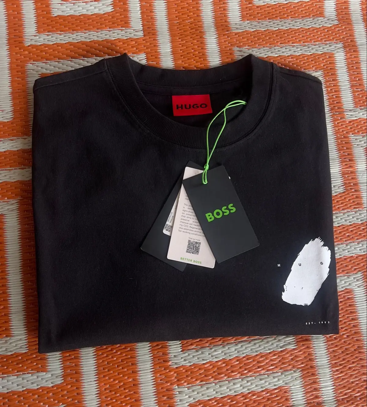 Hugo Boss Black T-Shirt with Graphic Print