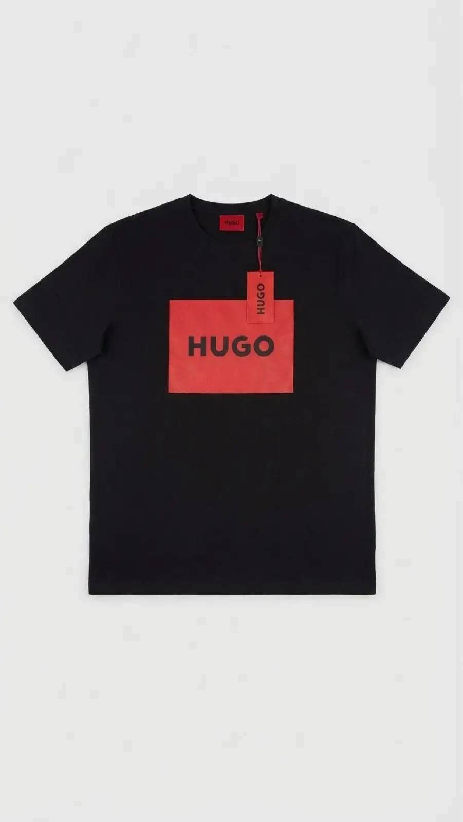 Hugo Boss Hugo Black T-Shirt with Red Box Logo