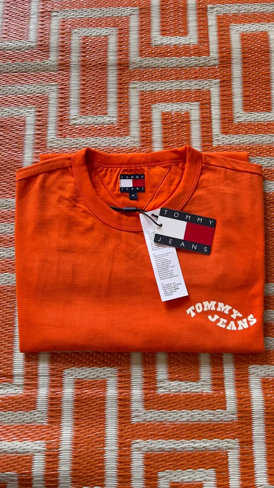 Tommy Jeans Orange Short Sleeve T-Shirt