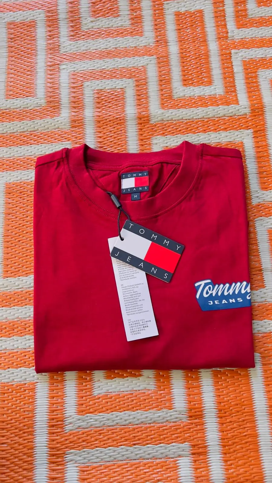 Tommy Jeans Red T-Shirt with Tag