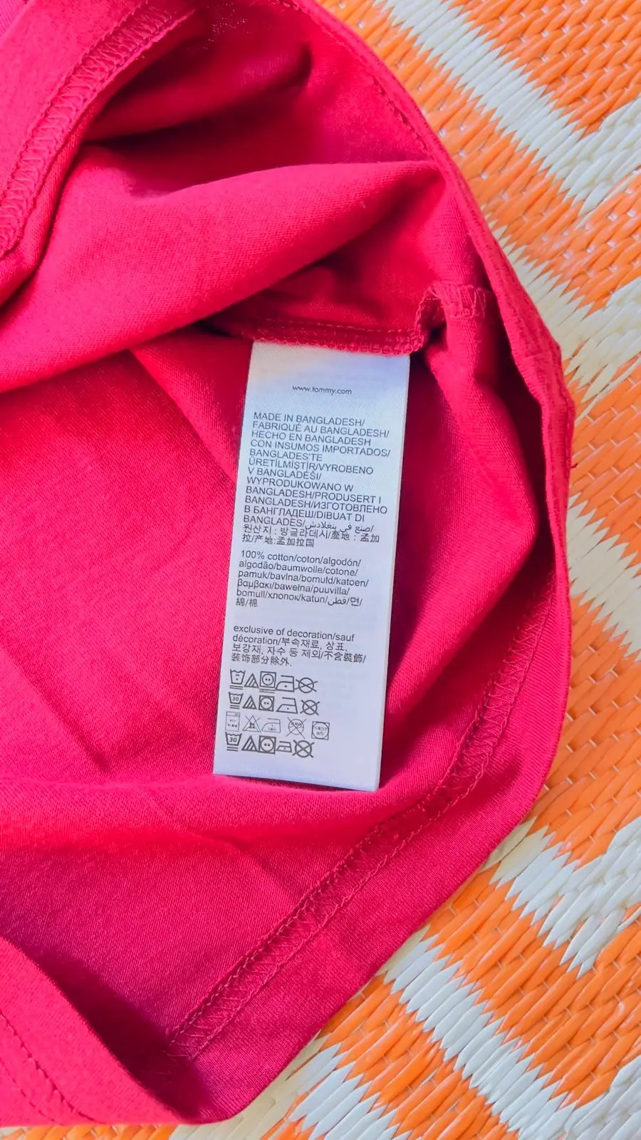 Tommy Jeans Red T-Shirt with Tag