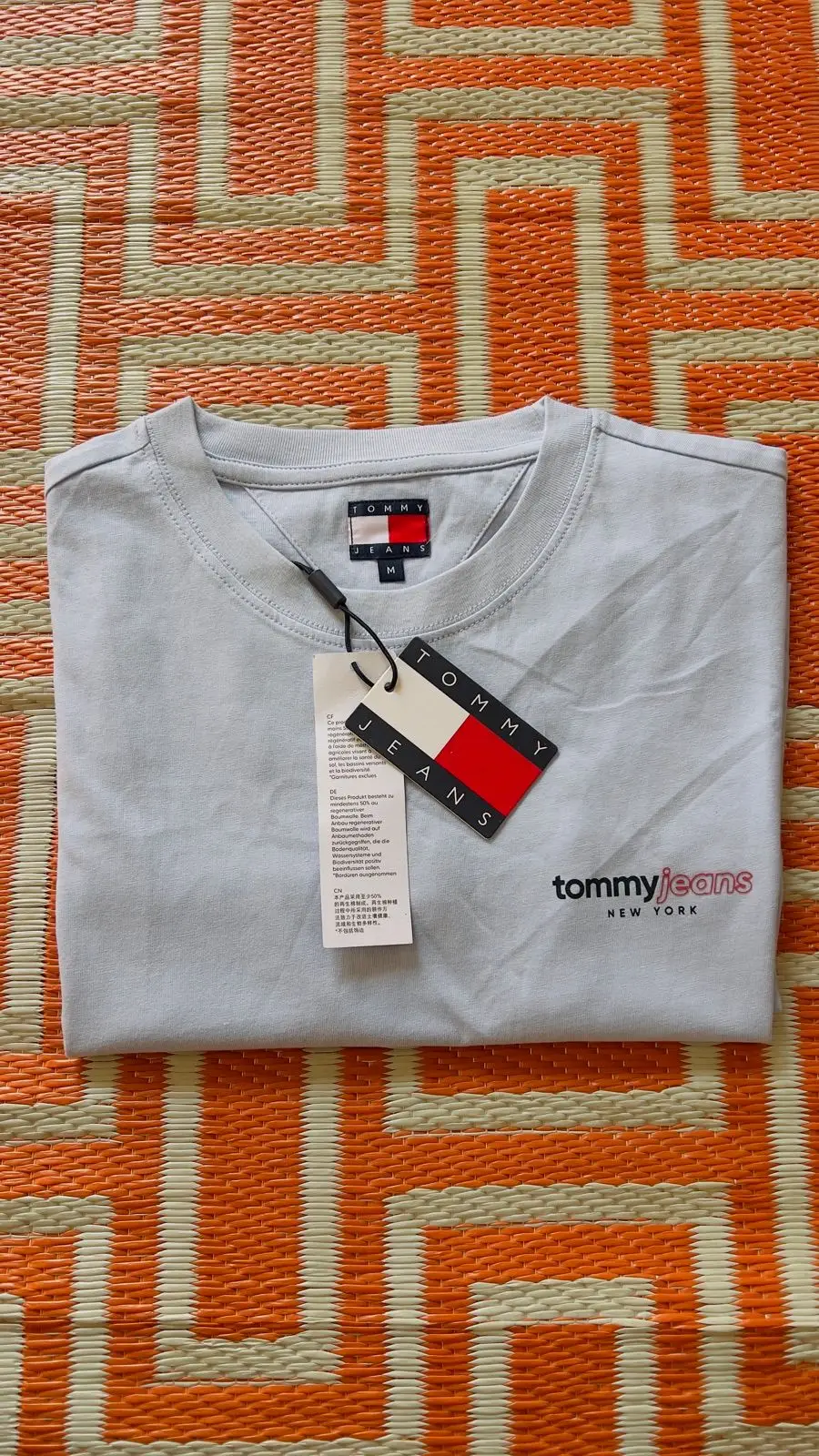 Tommy Jeans Light Blue T-Shirt with Tags Size M