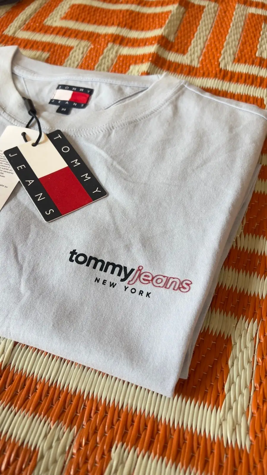 Tommy Jeans Light Blue T-Shirt with Tags Size M