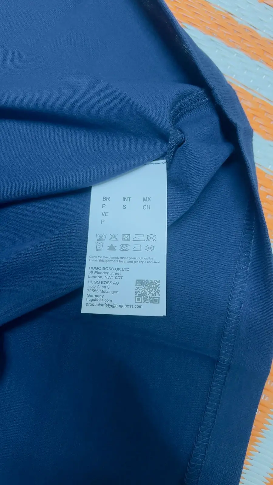 Hugo Boss Navy Blue Graphic T-Shirt