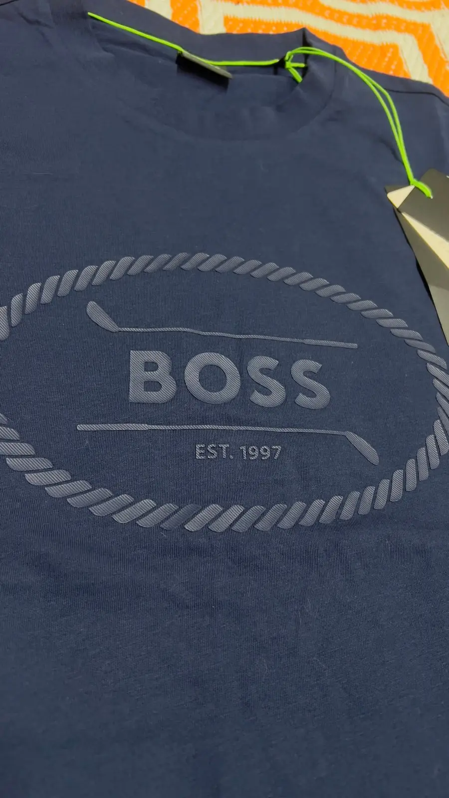 Hugo Boss Navy Blue Graphic T-Shirt