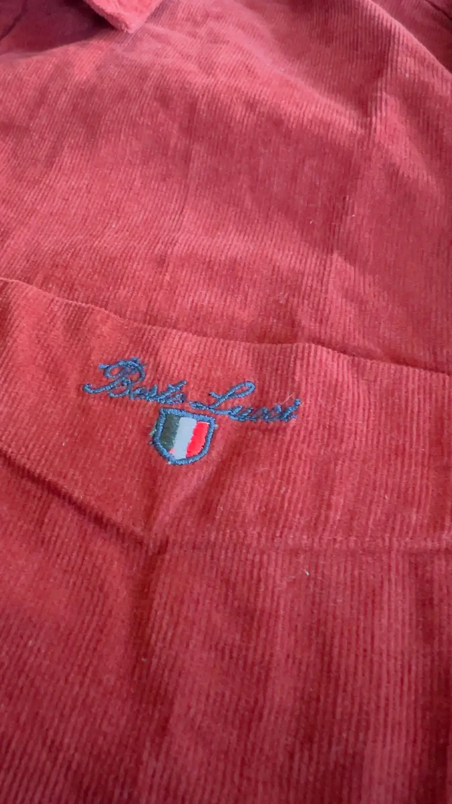 Botto Line Long Sleeve Shirt Rust Orange 2XL