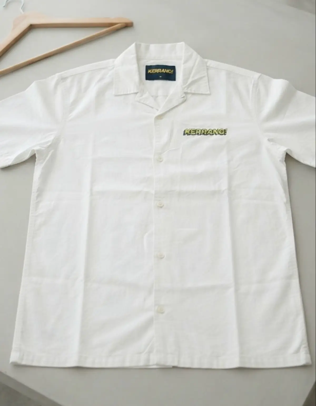 Kerrang! White Short Sleeve Button-Down Shirt