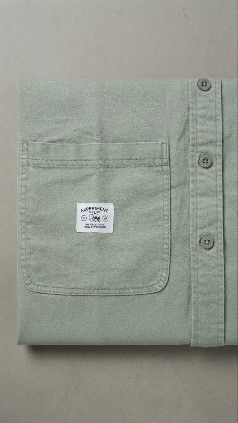 Olive Green Long Sleeve Utility Shirt